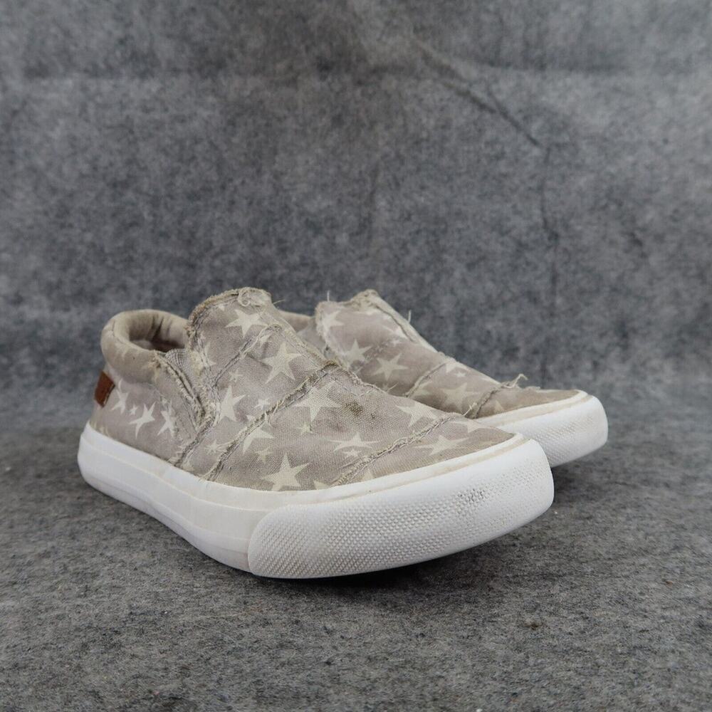 Blowfish Shoes Kids 13 Sneakers Slip On Casual Distressed Canvas Trainers Stars